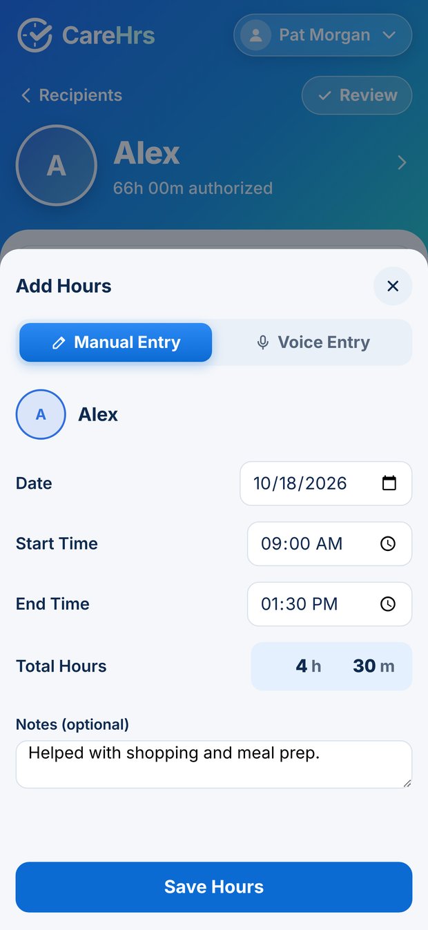 Add hours your way.